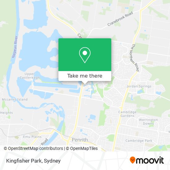 Mapa Kingfisher Park