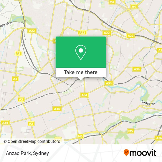 Anzac Park map