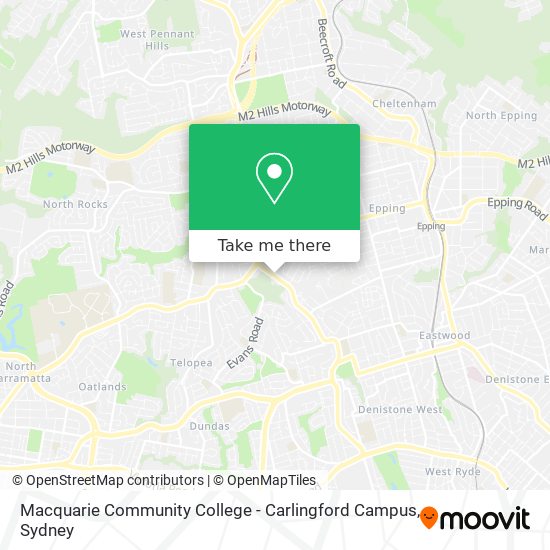 Macquarie Community College - Carlingford Campus map