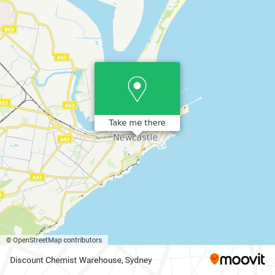 Mapa Discount Chemist Warehouse