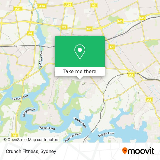 Crunch Fitness map