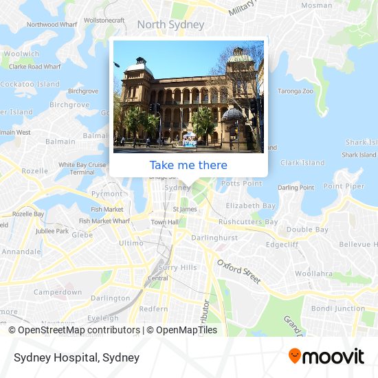 Sydney Hospital map