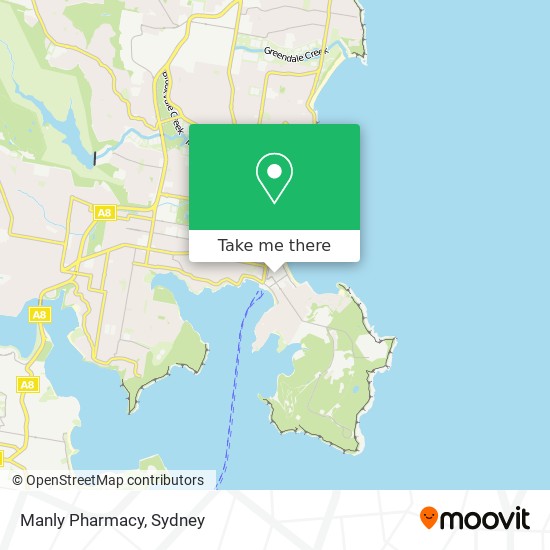 Manly Pharmacy map