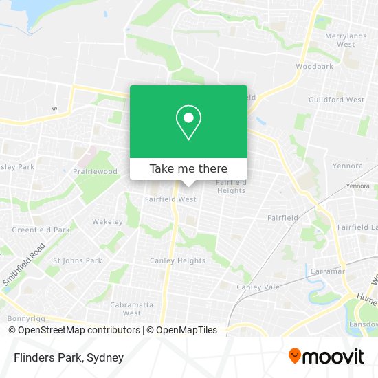 Mapa Flinders Park