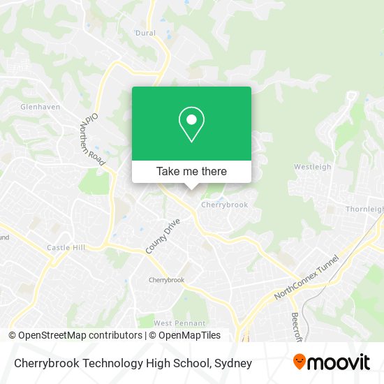 Mapa Cherrybrook Technology High School