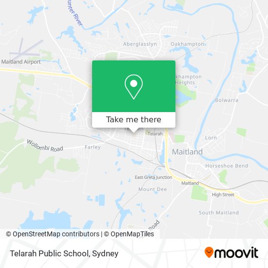 Telarah Public School map