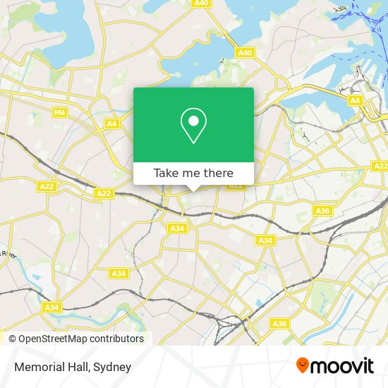 Memorial Hall map