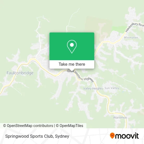 Springwood Bus Map How to Get to Springwood Sports Club in Springwood (NSW) by Bus or Train?