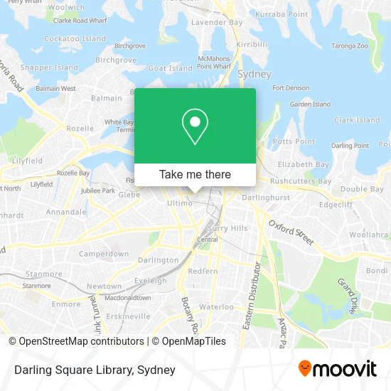 Darling Square Library map