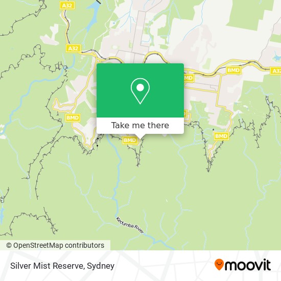 Mapa Silver Mist Reserve