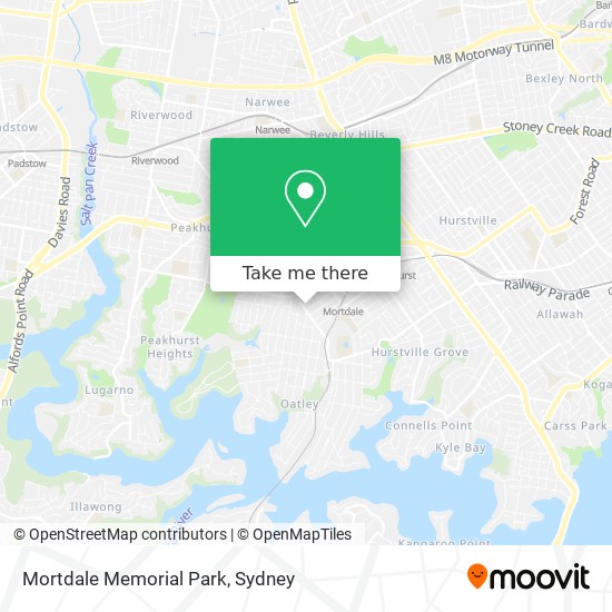 Mapa Mortdale Memorial Park