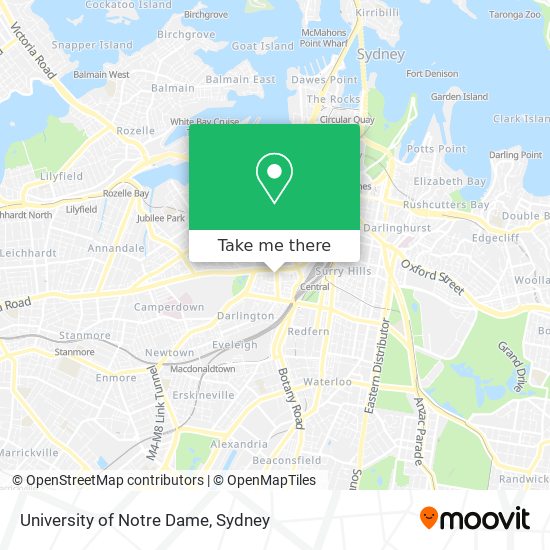 Mapa University of Notre Dame