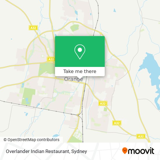 Overlander Indian Restaurant map