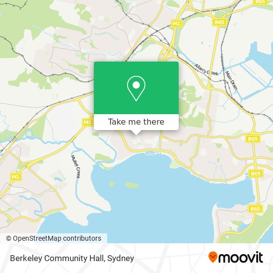 Berkeley Community Hall map