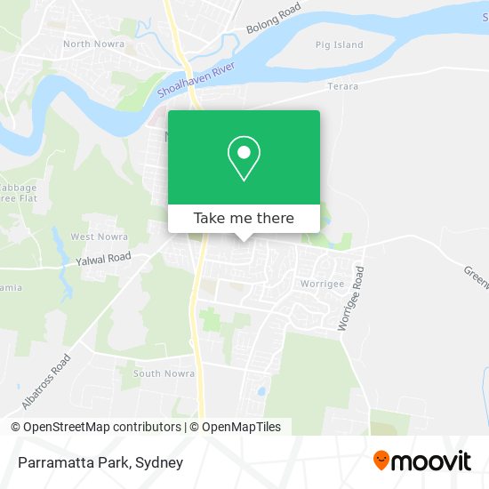 Parramatta Park map
