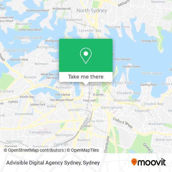 Mapa Advisible Digital Agency Sydney