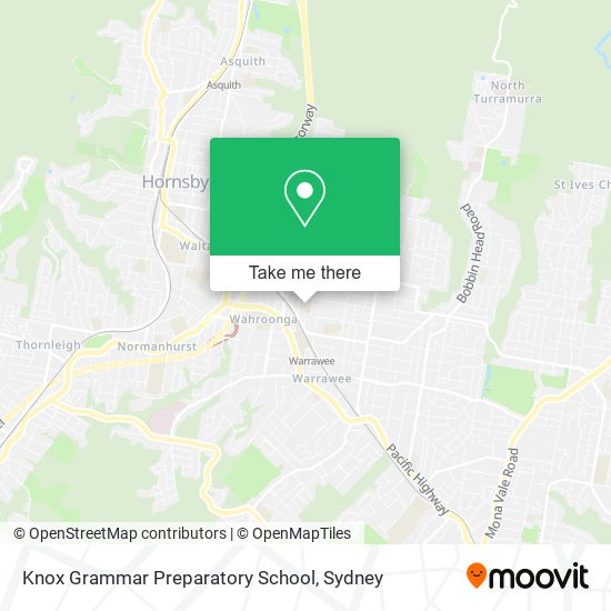 Mapa Knox Grammar Preparatory School