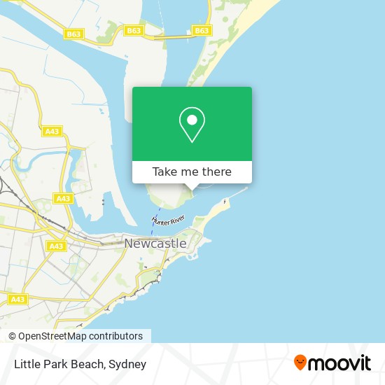 Mapa Little Park Beach