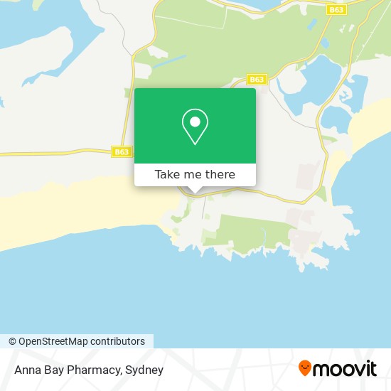 Mapa Anna Bay Pharmacy