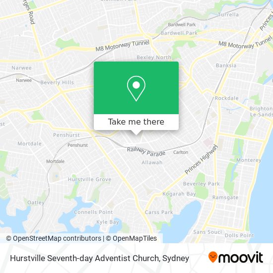 Hurstville Seventh-day Adventist Church map