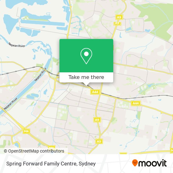 Spring Forward Family Centre map