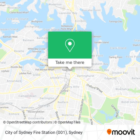 Mapa City of Sydney Fire Station (001)
