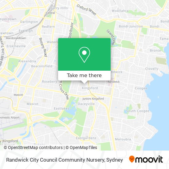 Randwick City Council Community Nursery map