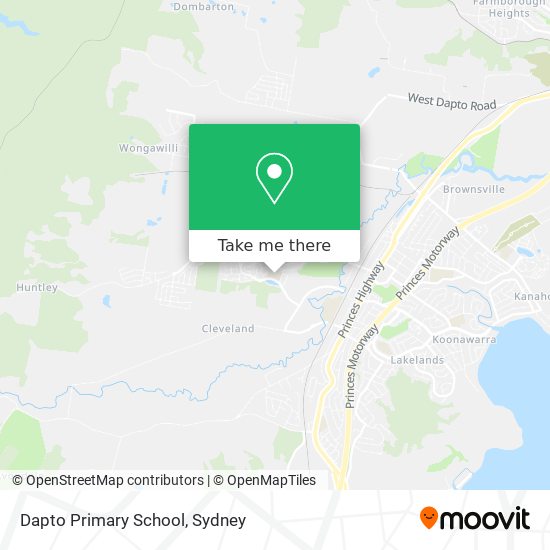 Dapto Primary School map