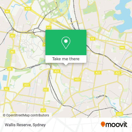 Wallis Reserve map