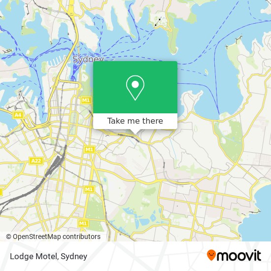 Lodge Motel map