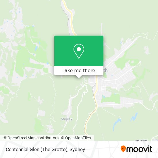 Centennial Glen (The Grotto) map