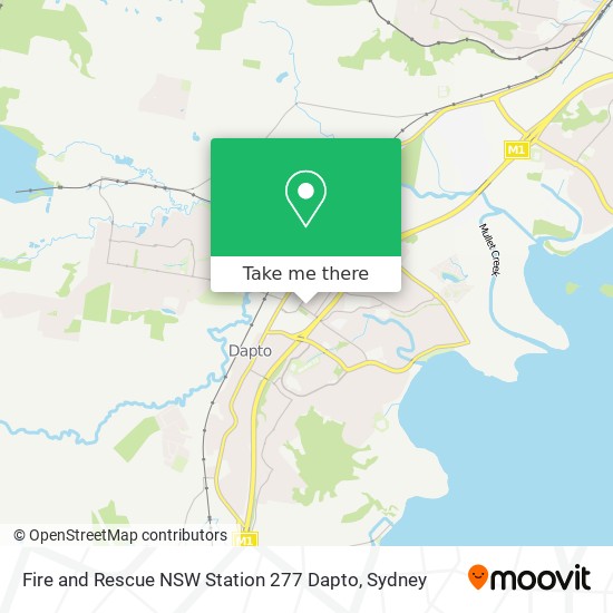 Fire and Rescue NSW Station 277 Dapto map