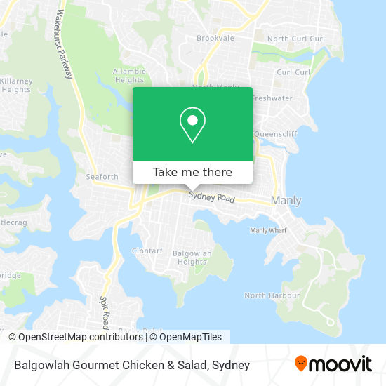 Balgowlah Gourmet Chicken & Salad map