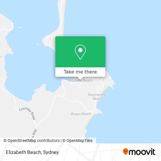 Elizabeth Beach map