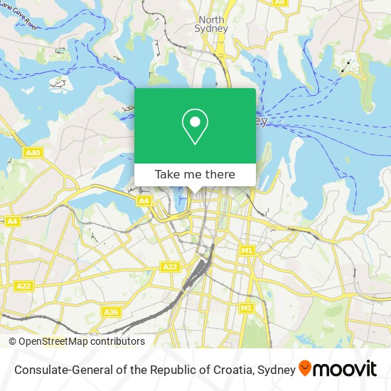 Consulate-General of the Republic of Croatia map