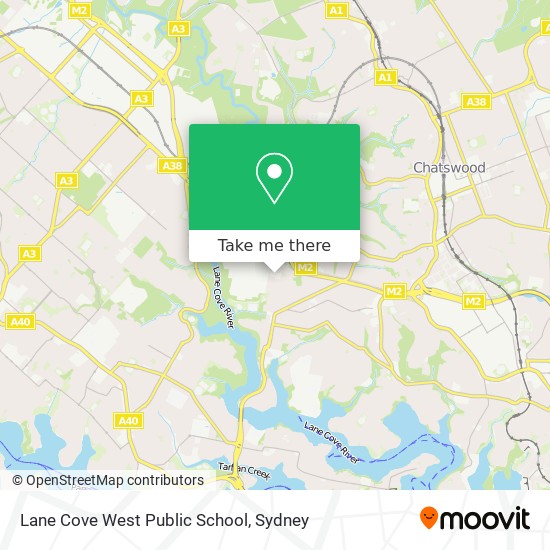 Lane Cove West Public School map