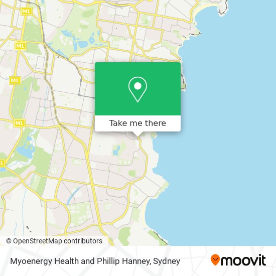 Myoenergy Health and Phillip Hanney map