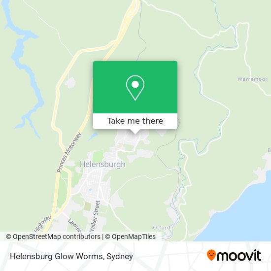 Mapa Helensburg Glow Worms