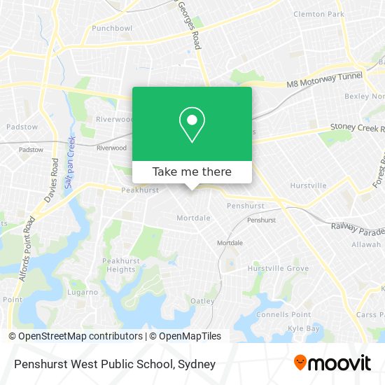 Penshurst West Public School map