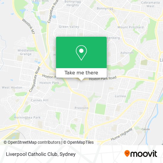 Liverpool Catholic Club map