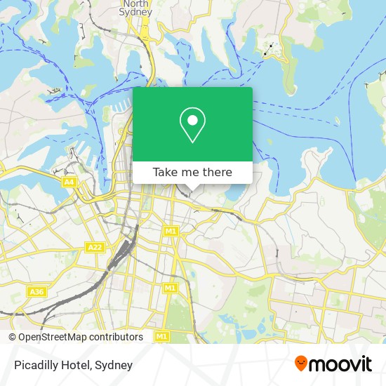 Picadilly Hotel map