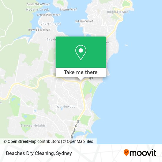 Mapa Beaches Dry Cleaning