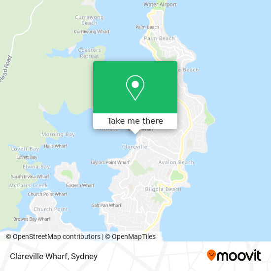 Mapa Clareville Wharf