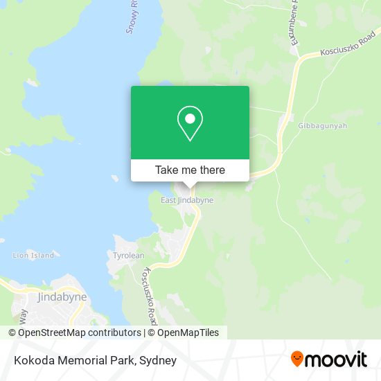 Kokoda Memorial Park map