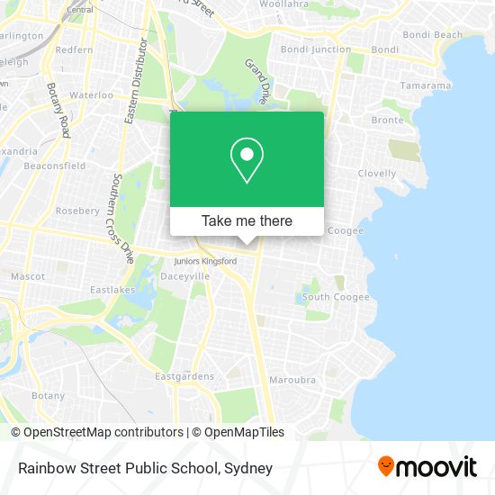 Mapa Rainbow Street Public School