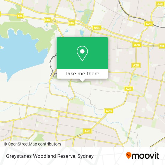 Greystanes Woodland Reserve map