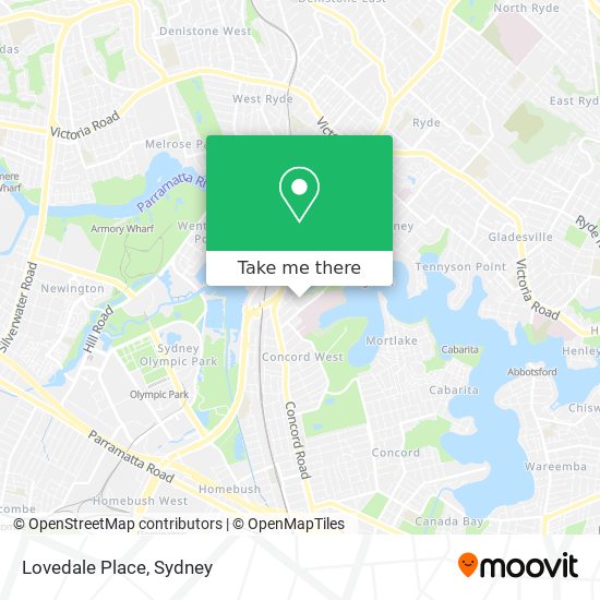 Lovedale Place map