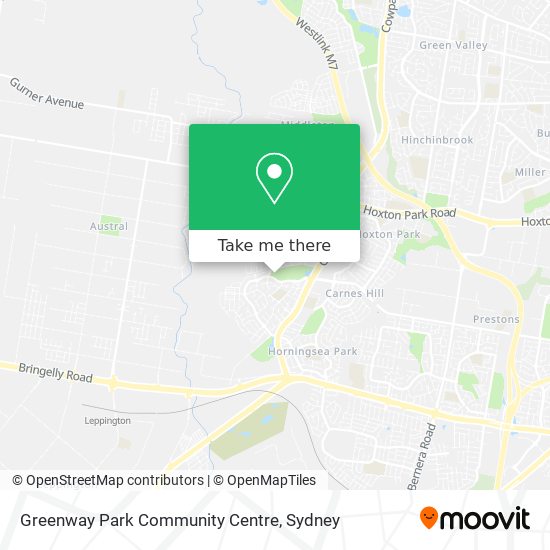 Greenway Park Community Centre map