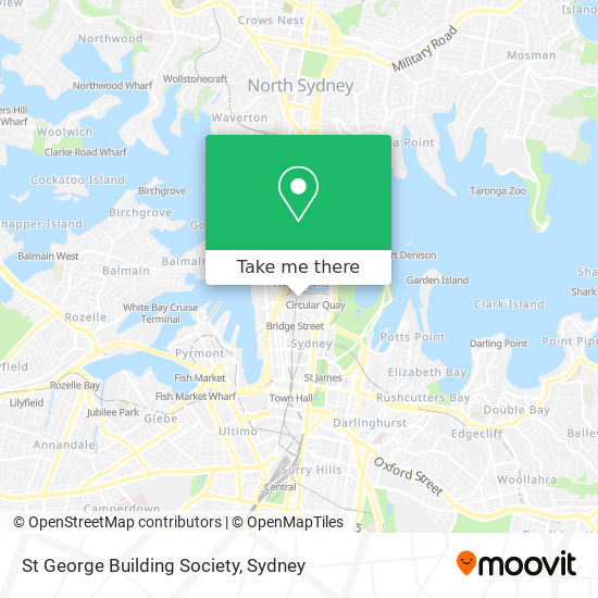St George Building Society map