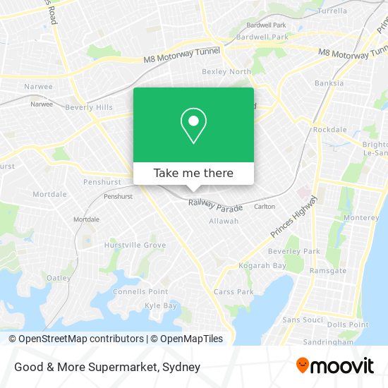 Mapa Good & More Supermarket